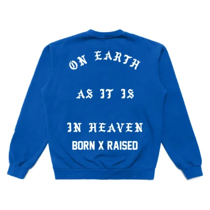 BXR Lords Prayer Crewneck: Blue