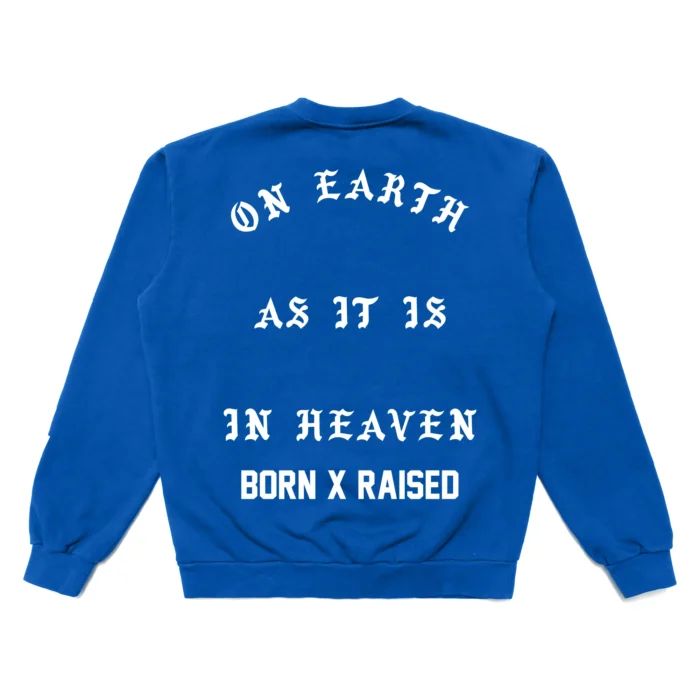 BXR Lords Prayer Crewneck: Blue