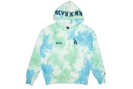 Born X Raised Los Angeles Dodgers Tie Dye Hoodie