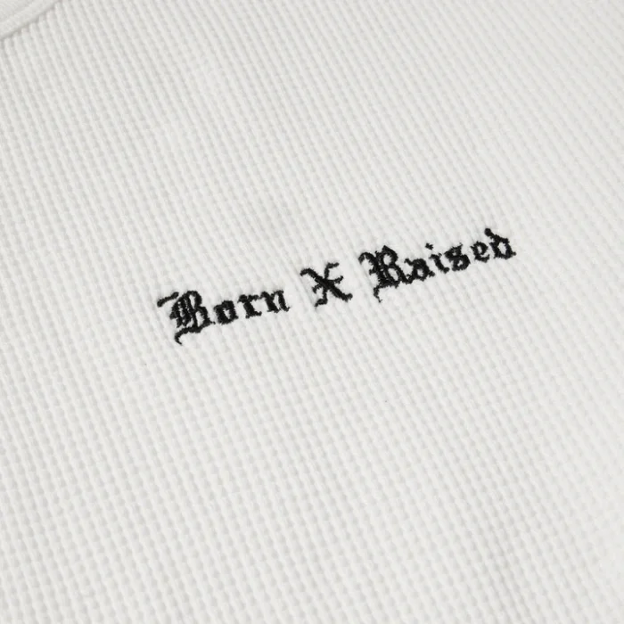 Born X Raised SWAYZE WAFFLE THERMAL WHITE