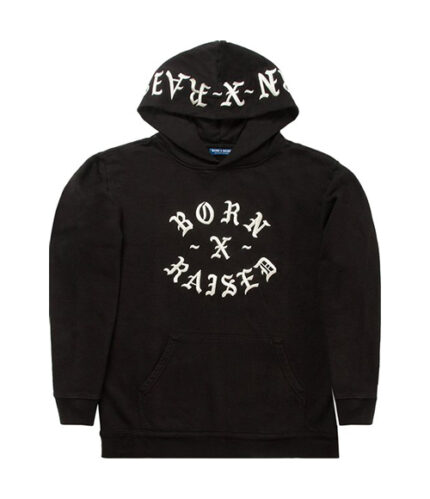 Born x Raised Front Street Hoodie – Black