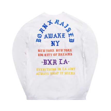 Born x Raised x Awake Coast To Coast Long-Sleeve Tee – White