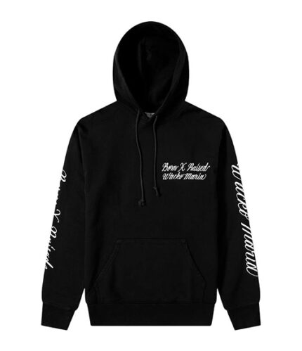 Born x Raised x Wacko Maria Logo Hoodie – Black