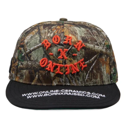 BORN X RAISED + ONLINE CERAMICS ROCKER FITTED: HUNTER CAMO / BLACK