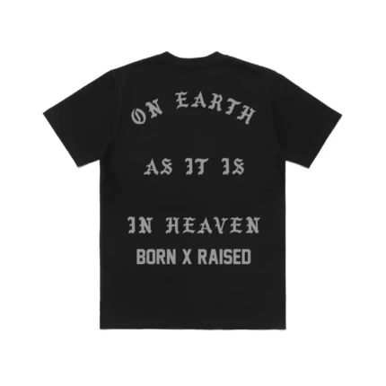 Born X Raised Lords Prayer Tee: Black