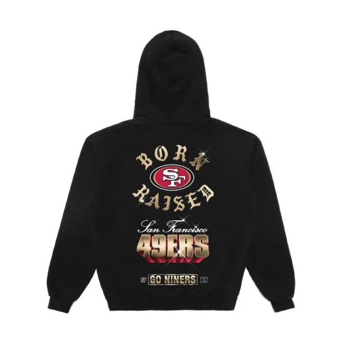 Born X Raised 49ERS Chrome Rocker Hoodie