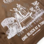 Born X Raised Beer Hoodie: Walnut