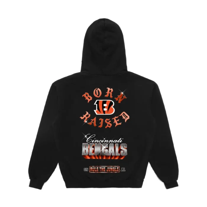 Born X Raised Bengals Chrome Rocker Hoodie