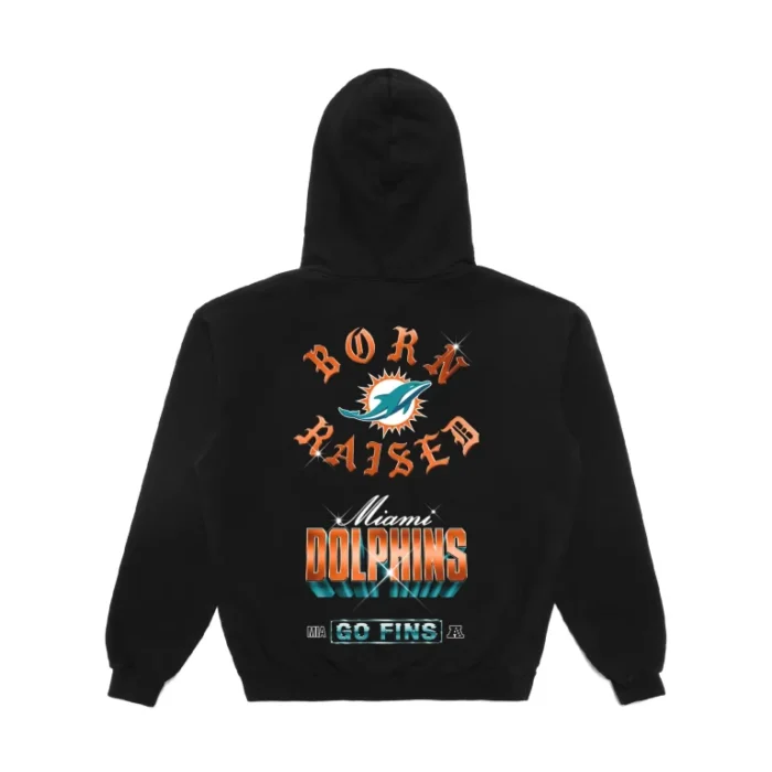 Born X Raised Dolphins Chrome Rocker Hoodie